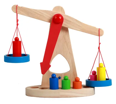 Montessori Wooden Balance Scale Toy Set for Kids Unisex Age Range 2-4 5-7 Years Supply Packed view 2