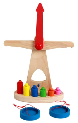 Montessori Wooden Balance Scale Toy Set for Kids Unisex Age Range 2-4 5-7 Years Supply Packed — wooden math & teaching aids wholesale