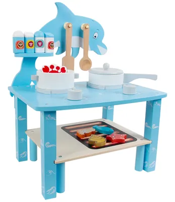 Montessori Toy Barbecue Kitchen Pretend Toys Bbq Wood Kitchen Sink Toy For Kids view 2