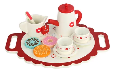 Indoor Wooden Unisex Toy Kitchen Pretend Play with Afternoon Tea Simulation for Kids Packed — wooden pretend play & role play wholesale