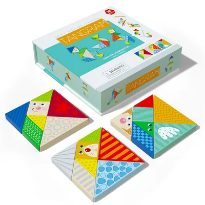 Wooden Image Tangram Puzzle Toy Color Cognition Early Education Learning Puzzle Toy view 6