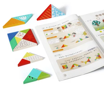 Wooden Image Tangram Puzzle Toy Color Cognition Early Education Learning Puzzle Toy view 5
