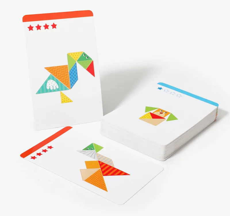 Wooden Image Tangram Puzzle Toy Color Cognition Early Education Learning Puzzle Toy — wooden puzzles & tangrams wholesale