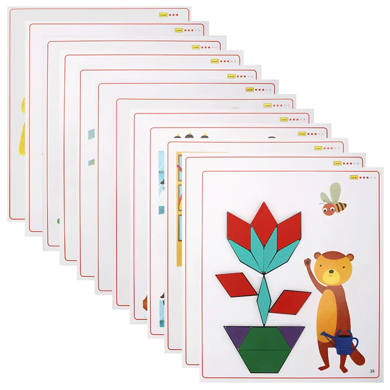 Wooden 3d Jigsaw Puzzle Clever Board Baby Montessori Educational Learning Toys For Children — wooden puzzles & tangrams wholesale