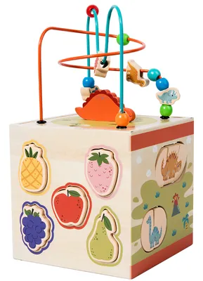 Wooden Multi-functional Cognitive Toys Children's Montessori Toys Multi-functional Dinosaur view 2