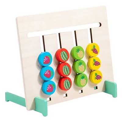 Montessori Children's Busy Board Educational Wooden Toy for Hand-Eye Coordination Math & Color — wooden math & teaching aids wholesale