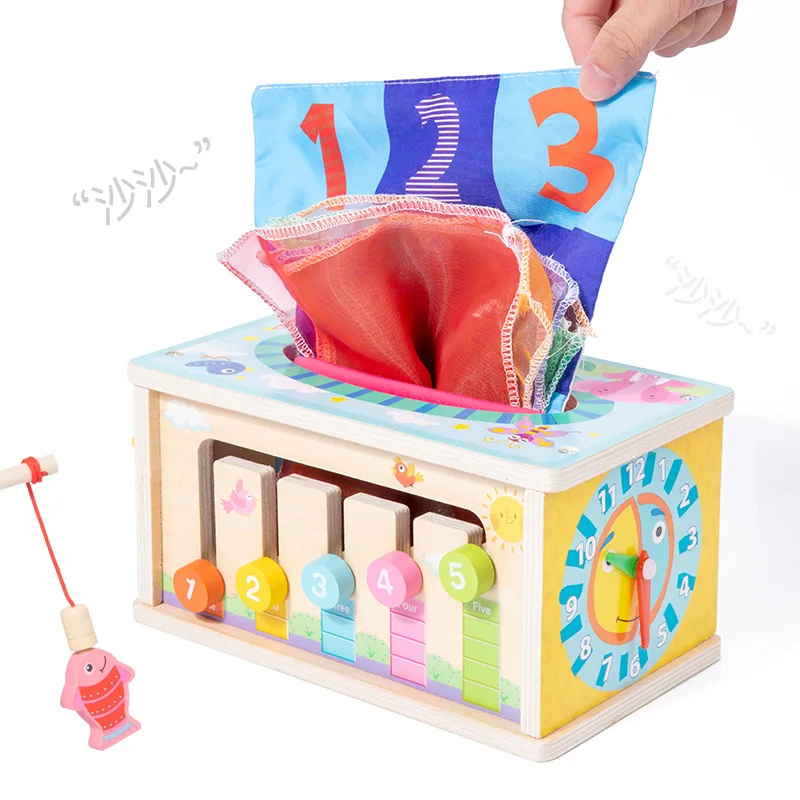 Newest Multi-Functional Wooden Montessori Toys Unisex Set for 2-4 and 5-7 Years Color-Matching — wooden montessori & early learning wholesale