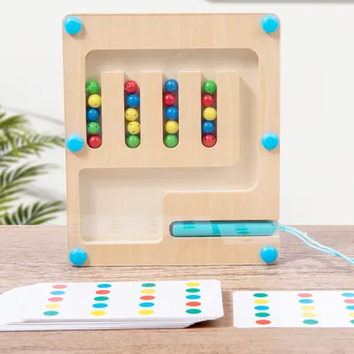 Montessori Children Educational Game Toy Color Matching Game For Brain Intelligence Wooden — wooden montessori & early learning wholesale