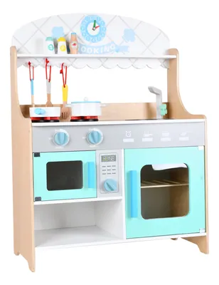 Children's Play Kitchen Toys Ins Large Wooden Baby Girl Cooking Kitchen Toy view 3