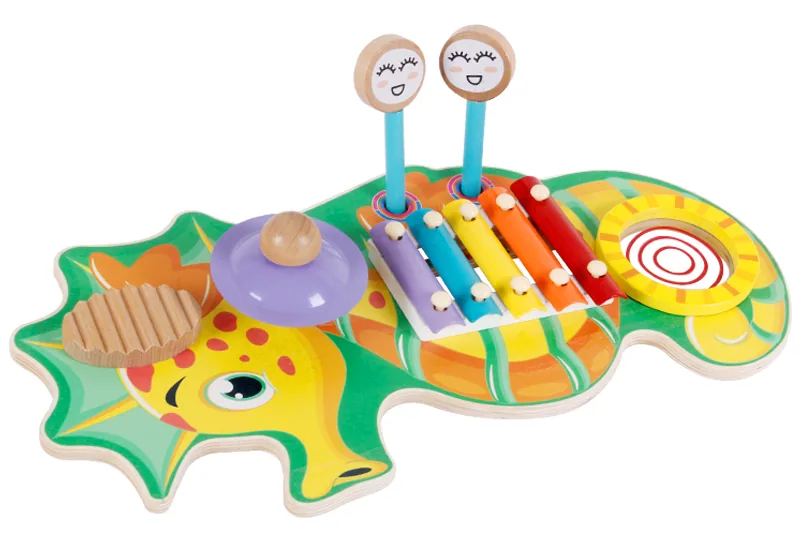 Children Educational Wooden Percussion Instruments Toy Musical Centre Wooden Multi-functional — wooden montessori & early learning wholesale