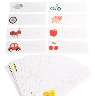 Montessori Wooden 26 Alphabets Matching Flash Cards Letters Educational Learning Read Spell — wooden math & teaching aids wholesale