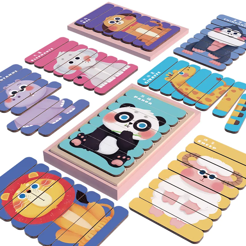 Children's Education Wooden Custom Logo Object Recognition Puzzle For Children's Education — wooden puzzles & tangrams wholesale