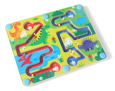 Interactive Maze Pen Game Educational Puzzles Magnetic Pen And Beads Game For Toddlers — wooden puzzles & tangrams wholesale
