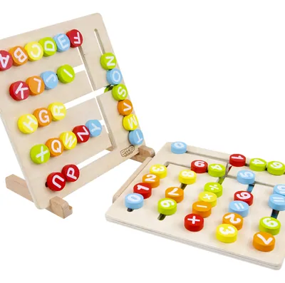 Numbers And Letters Walking Bit Children's Educational Wooded Math Toys — wooden math & teaching aids wholesale