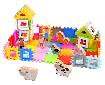 Wooden DIY Creative Combination Building Blocks Multi Function Desktop Stacking Toys Puzzle — wooden building blocks & construction wholesale