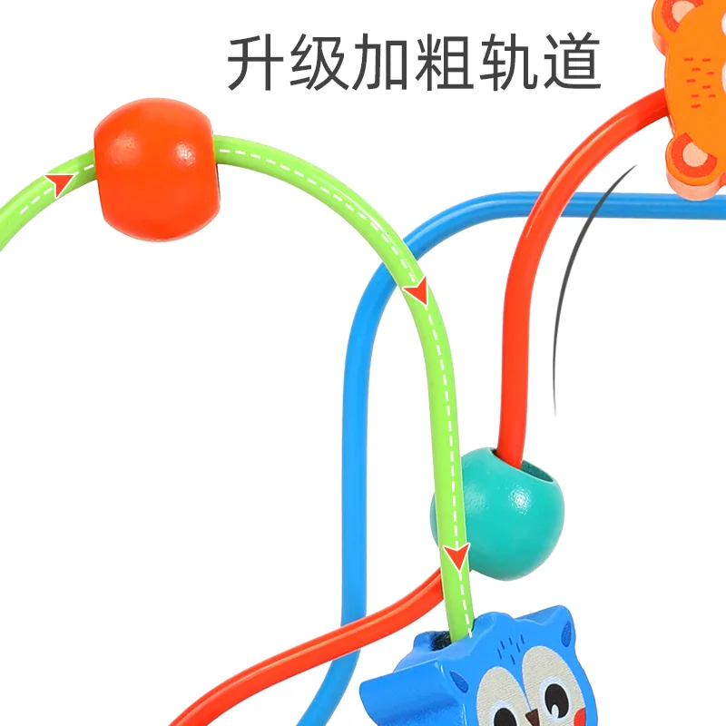 Children's Multi-functional Animal Bead Tractor Baby Walker Boys And Girls Baby 0-3 Years Old — wooden vehicles, tracks & ramps wholesale