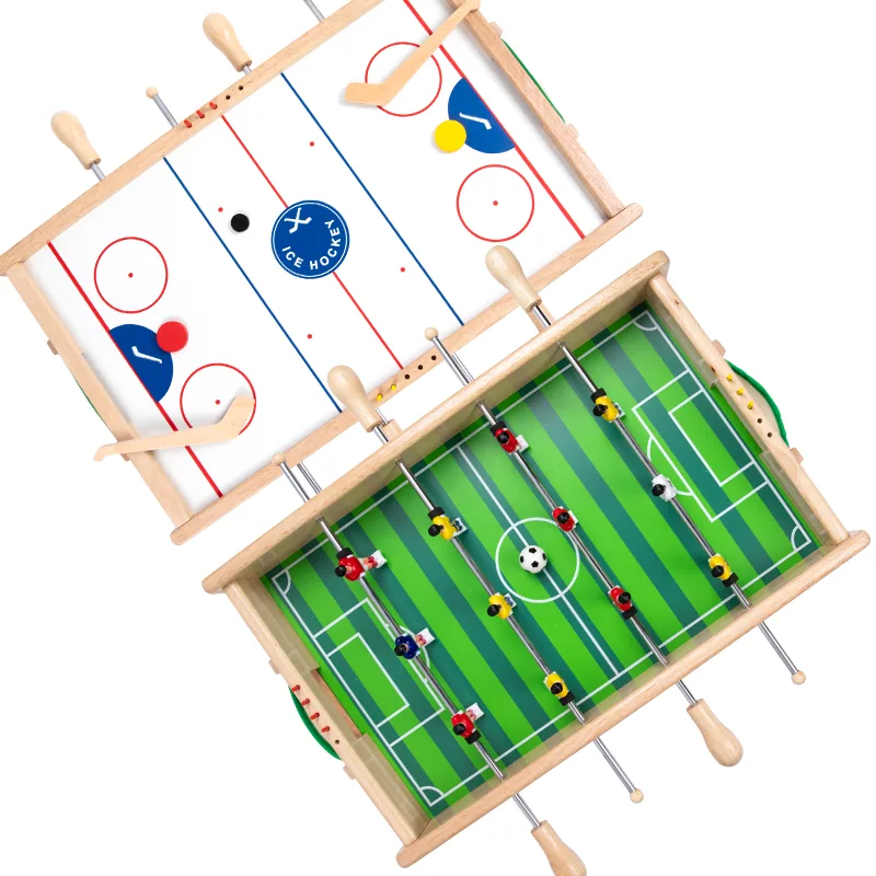2-in-1 Multifunctional Mini Soccer Tabletop Football Unisex Desktop DIY Game Set with Color Box — wooden montessori & early learning wholesale