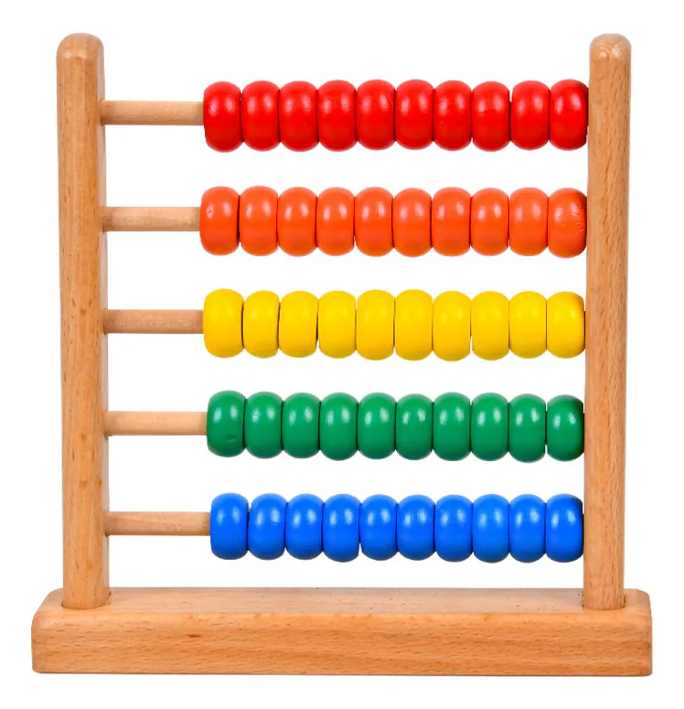 Montessori Toy Mini Wooden Abacus Children Early Math Learning Toy Numbers Counting — wooden math & teaching aids wholesale