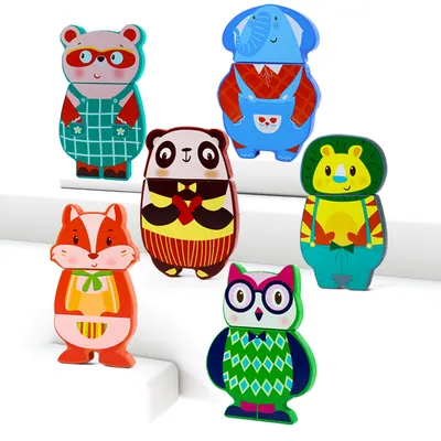 3d Puzzle Six Magnetic Animal Puzzles for Children 3-5 Years Old — wooden puzzles & tangrams wholesale