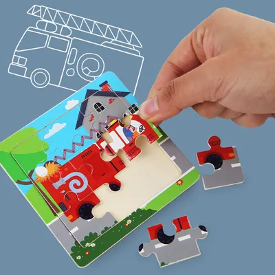 Educational Wooden Animal Puzzle Kids' Cartoon Toy for Toddlers' Learning Minimum Order 1000 — wooden puzzles & tangrams wholesale