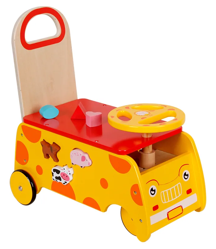 Factory Wooden Baby Walker Toy Ride On Car Push Wooden Toys Learning Toys — wooden baby & toddler (0-3) wholesale