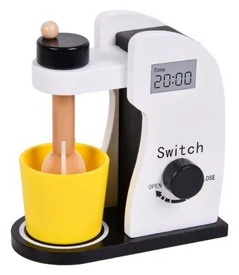 Factory Black And White Blender Kitchen Kitchenware Toy Wooden Kitchen Set Toy For Kids — wooden pretend play & role play wholesale