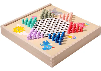 Children Toys Board Game 2 In 1 Go Game Backgammon Monopoly Chinese Chess Wood Board Game view 2