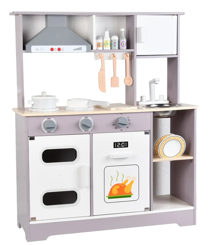 Toddler Pretend Cooking Wooden Kitchen Toys Pretend To Play Set For Kids — wooden pretend play & role play wholesale
