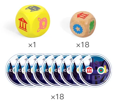Lucky Dice Board Game Interaction Matching Cards Game Funny Board Game view 2
