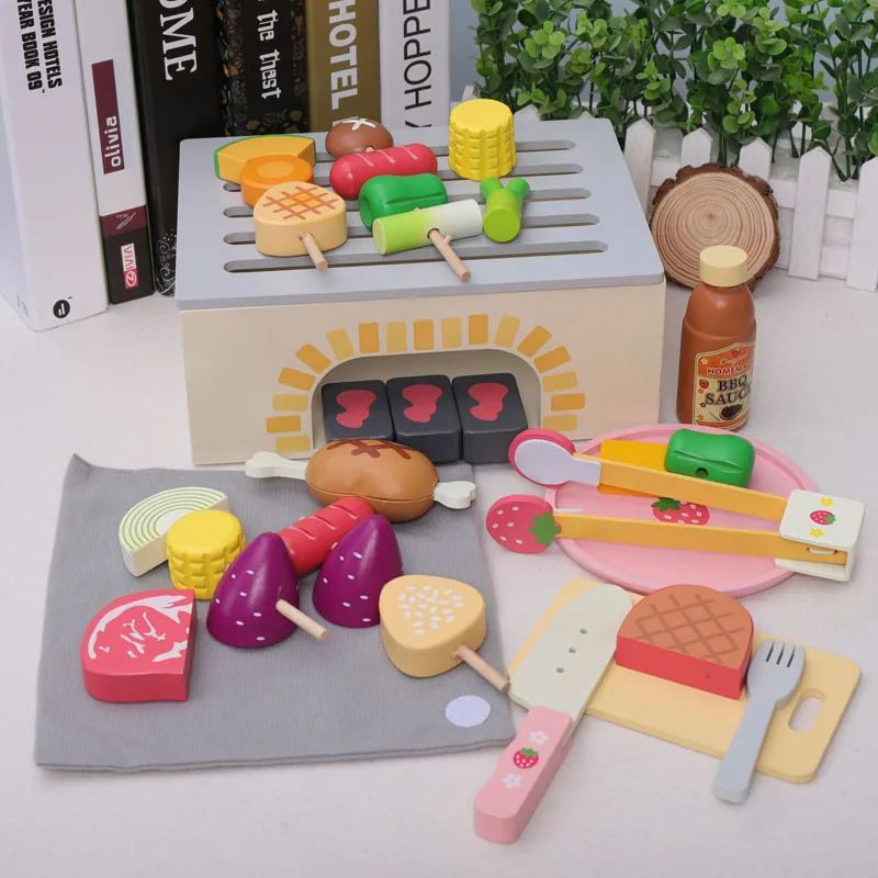 Modern Wooden and Plastic Kitchen Toy Set for Kids Unisex Pretend Play Cooking Furniture — wooden pretend play & role play wholesale