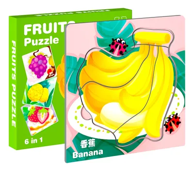 Factory DIY Puzzles Educational Wooden Animals Fruit Vehicles Professional Toy Puzzles Ages 2-4 — wooden puzzles & tangrams wholesale