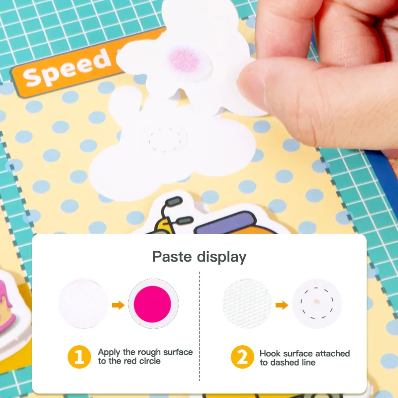 Montessori Pastable Fun Arithmetic Math Toys Educational Paper Activity Toy Boar — wooden math & teaching aids wholesale