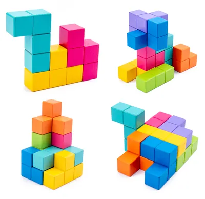 Unisex Wooden Magic Cube Montessori Inspired Toy Kids Construction Building Blocks Toy view 3