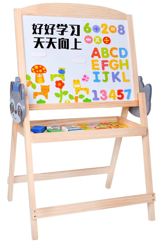 Wood Drawing Board Hottest Educational Wooden Kids Drawing Board With Accessories — wooden montessori & early learning wholesale