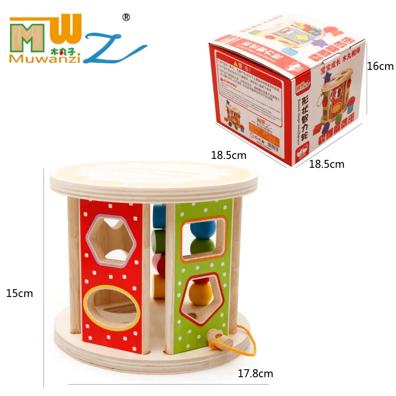 Wooden Shape And Wheel Matching Toy For Kids Cognitive And Interactive Learning Toy — wooden montessori & early learning wholesale